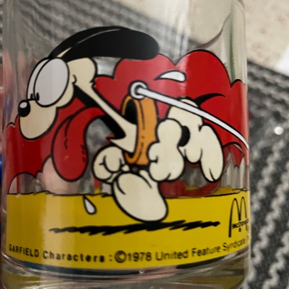Garfield & Odie McDonalds Glass Coffee Cup Mug Vintage 1978 - Picture 5 of 5